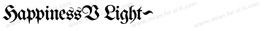 HappinessV Light字体转换